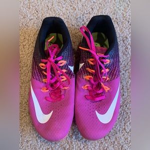 NIKE Rival M8 Track Sprint Spikes Womens Pink Shoes